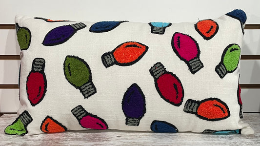 Christmas Pillow - Bulbs