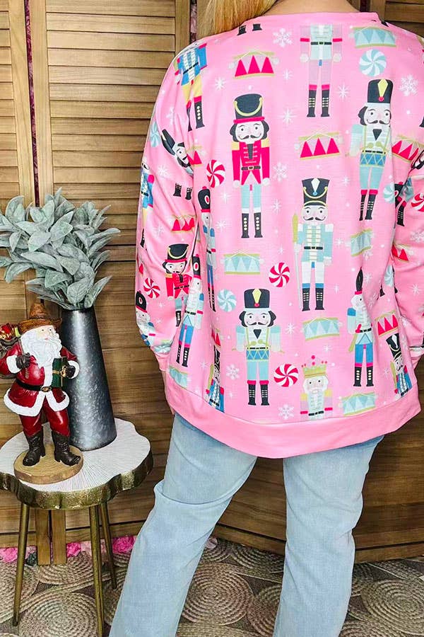 Pink Nutcracker Lightweight Sweatshirt