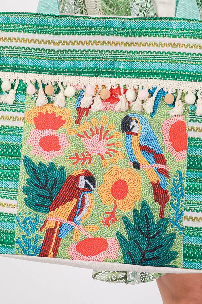 Parrot Print Tote