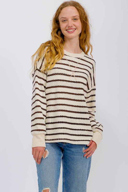 Striped Brown Sweater