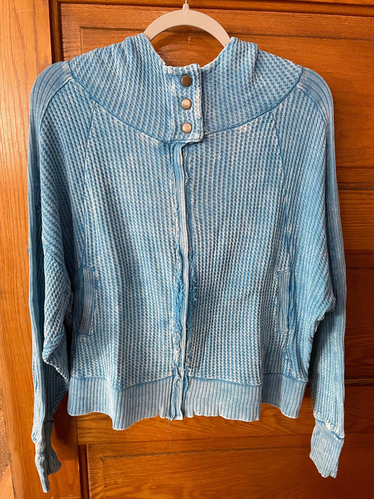 Acid Washed Jacket - Deep Sky