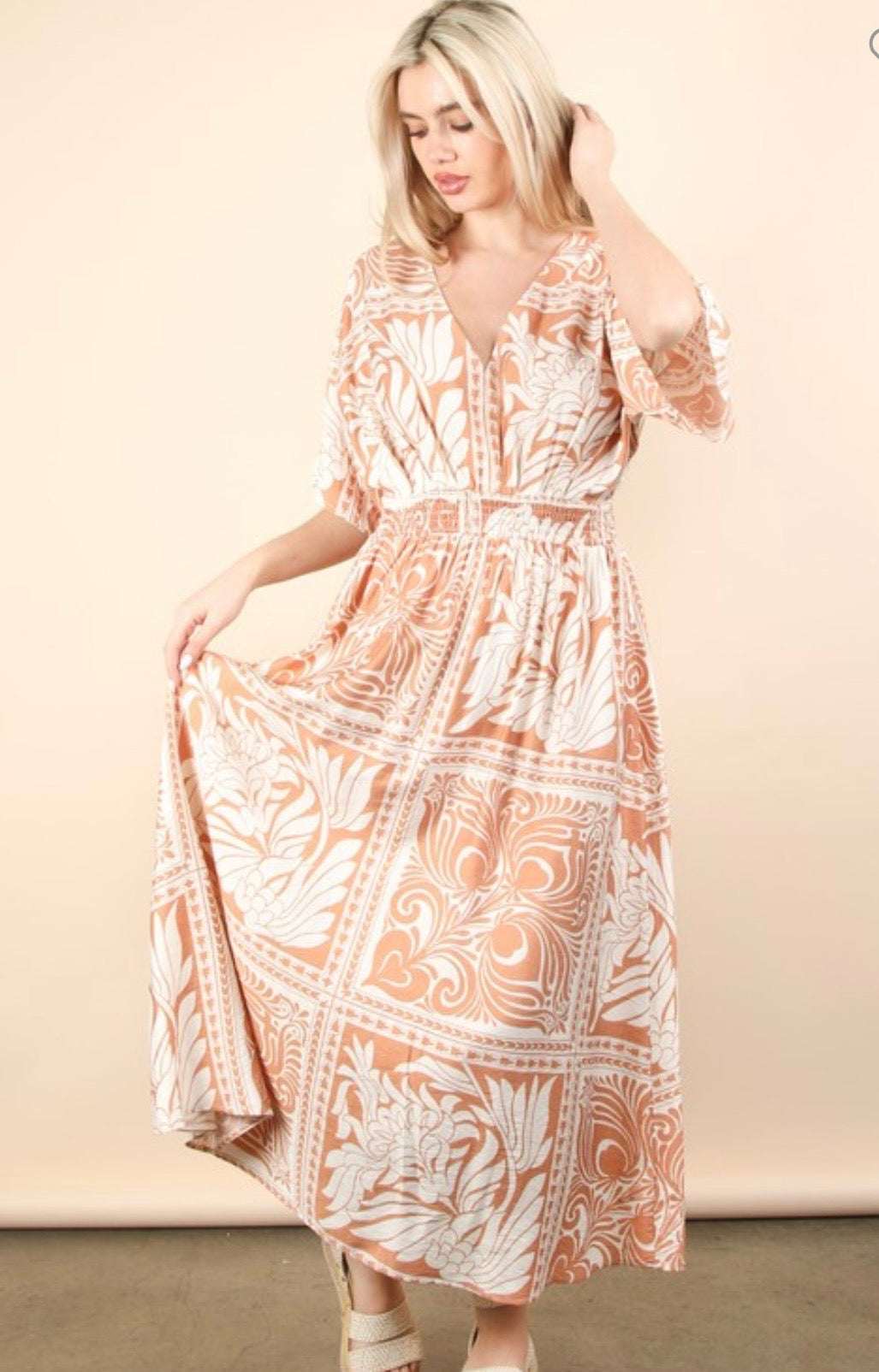 Patchwork Midi Dress