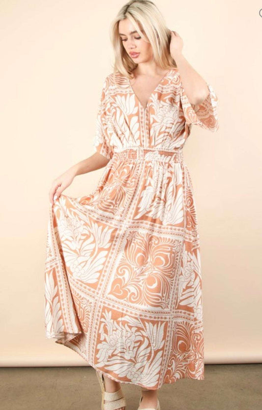 Patchwork Midi Dress