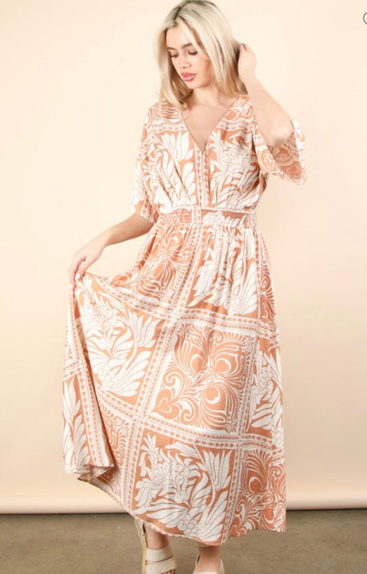 Patchwork Midi Dress