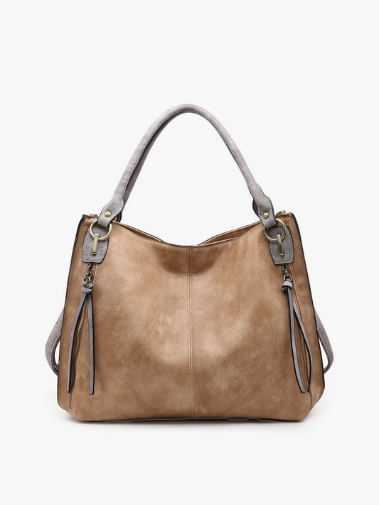 Tan Distressed Tote