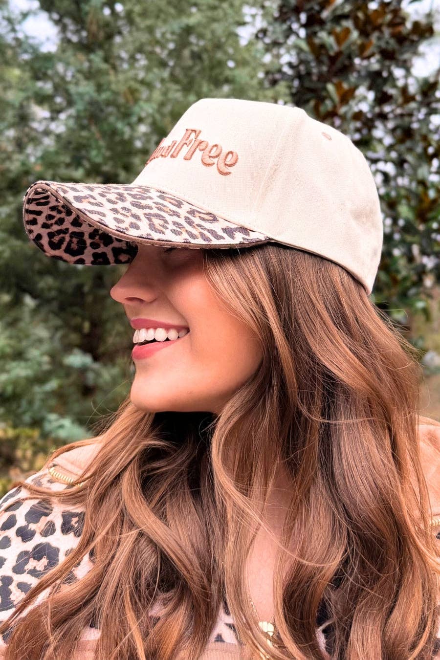 Leopard Wild & Free Trucker Hat
