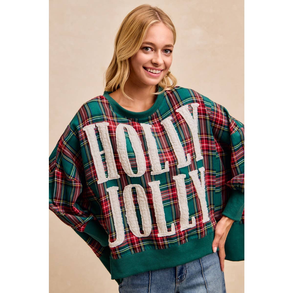 HOLLY JOLLY Oversized Top
