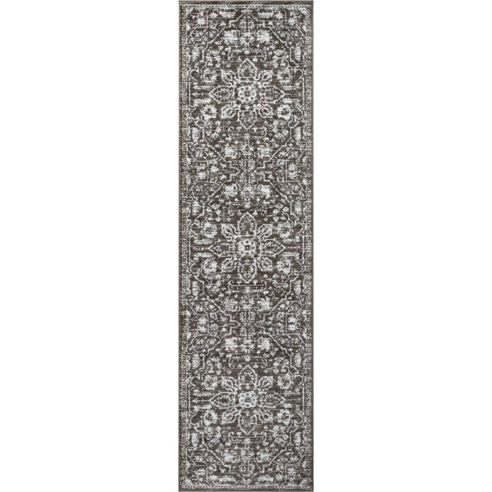 Well Woven - Disa Vintage Medallion Grey Soft Rug By Chill Rugs - 5'3" x 7'3"