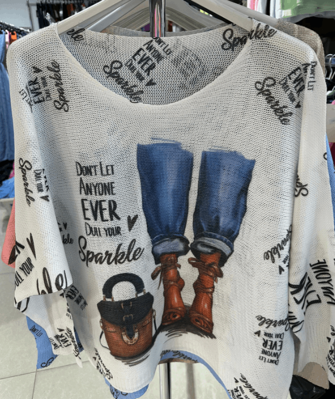White Fashion Italian Sweater - Style Junkie Boutique 