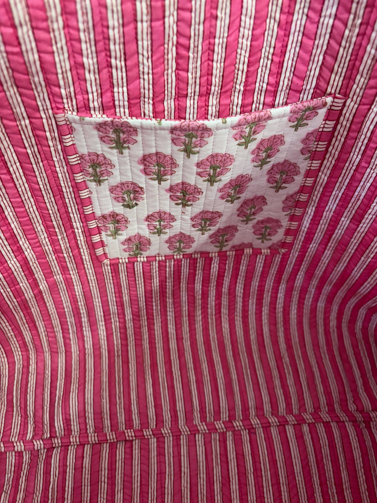 Pink Floral Tote