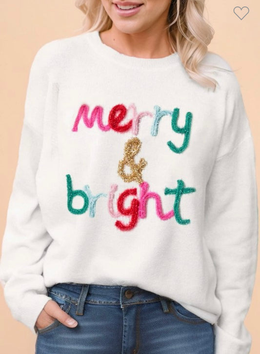 Tinsel Merry & Bright Sweater