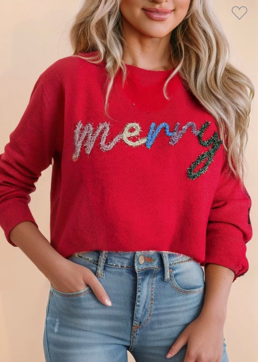 Tinsel Merry Sweater