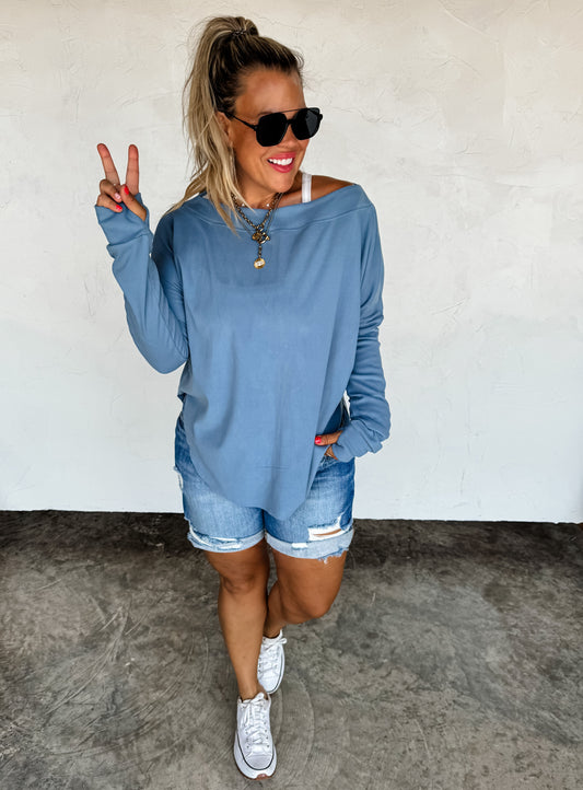 Blue Zoey Sweatshirt