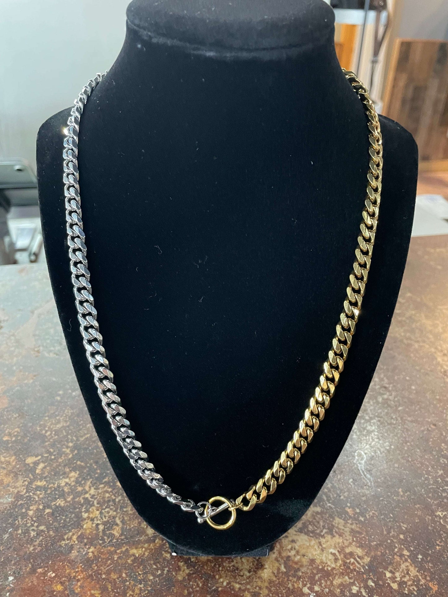 Gold & Silver Toggle Necklace - Style Junkie Boutique