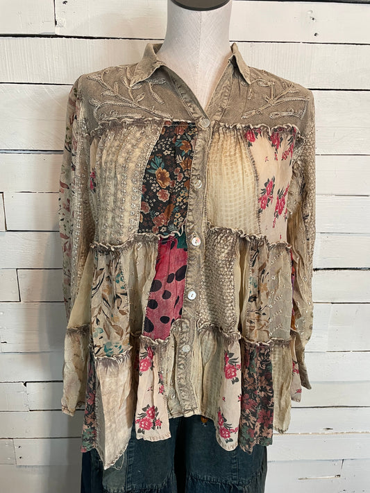Patchwork Floral Tunic