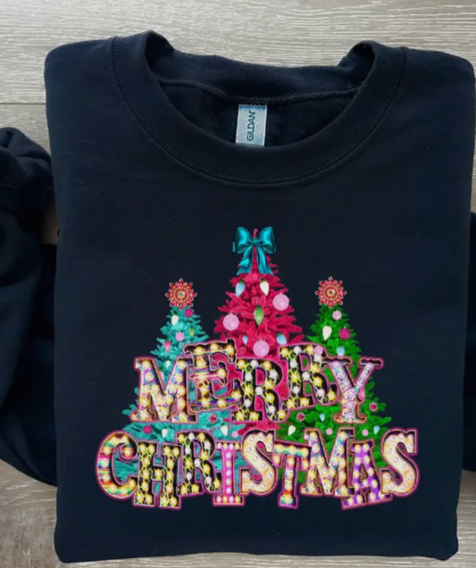 Merry Christmas Tree Sweatshirt