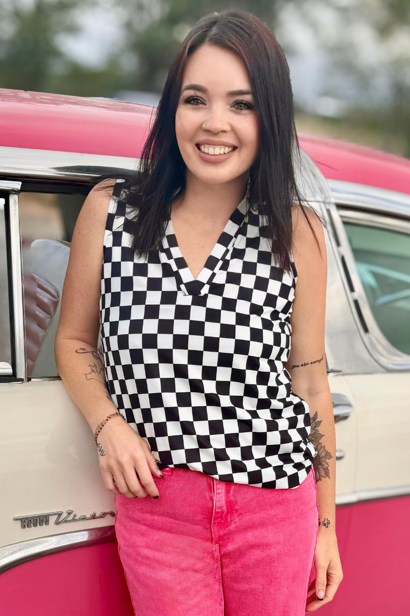 Checkered Tank Top