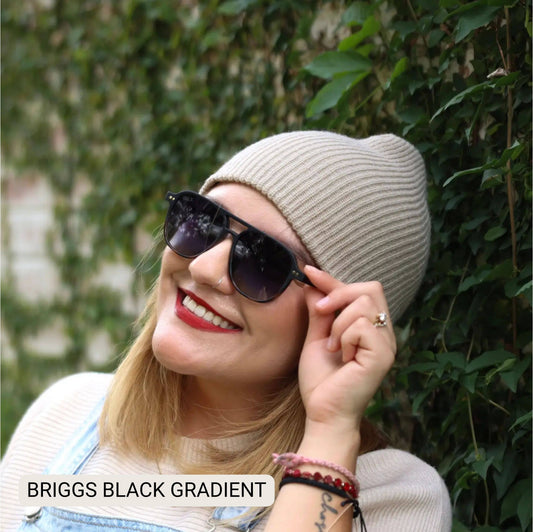 DAX Briggs Aviator  - Black Gradient