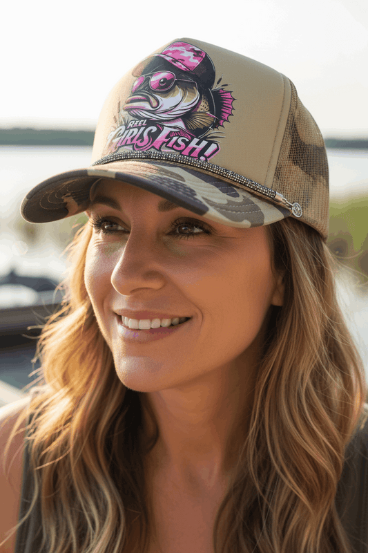 Reel Girls Fish Trucker Hat - Style Junkie Boutique