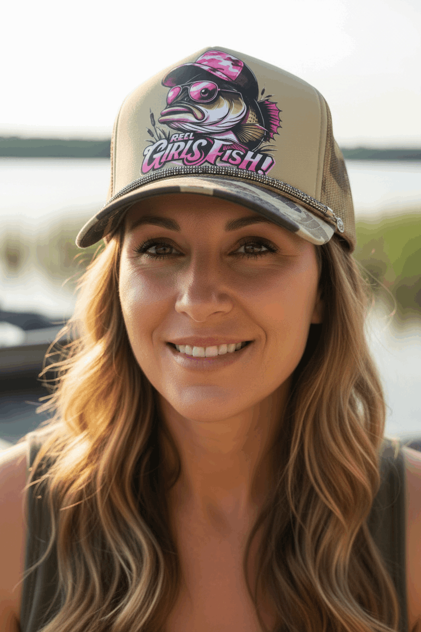 Reel Girls Fish Trucker Hat - Style Junkie Boutique