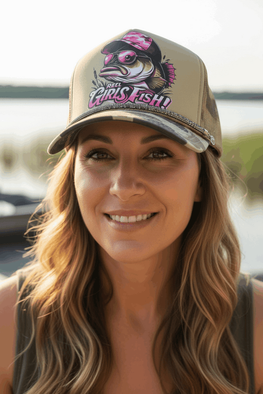 Reel Girls Fish Trucker Hat - Style Junkie Boutique