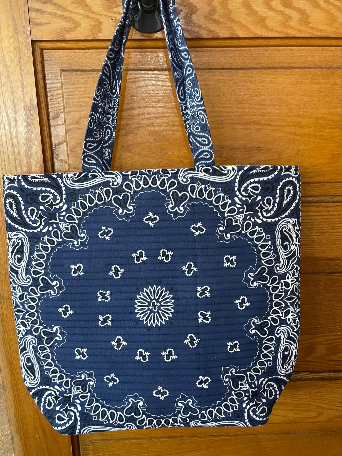 Blue Paisley Tote