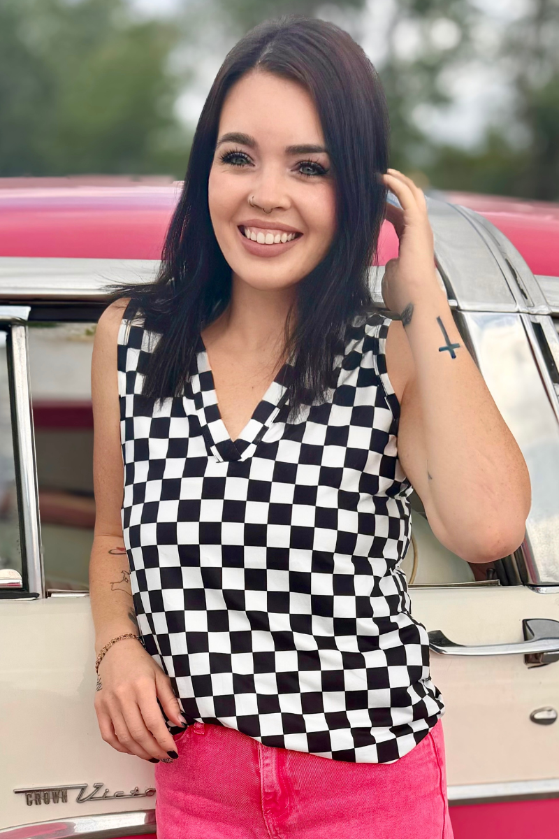 Checkered Tank Top