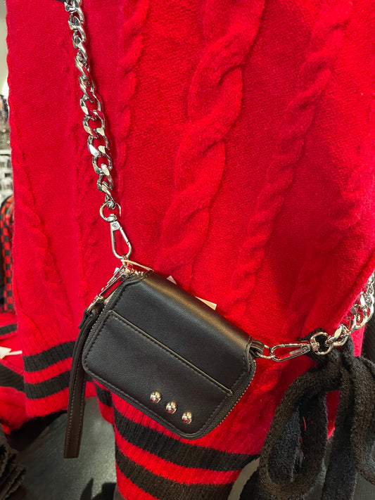 Wallet Chain Bag - Black