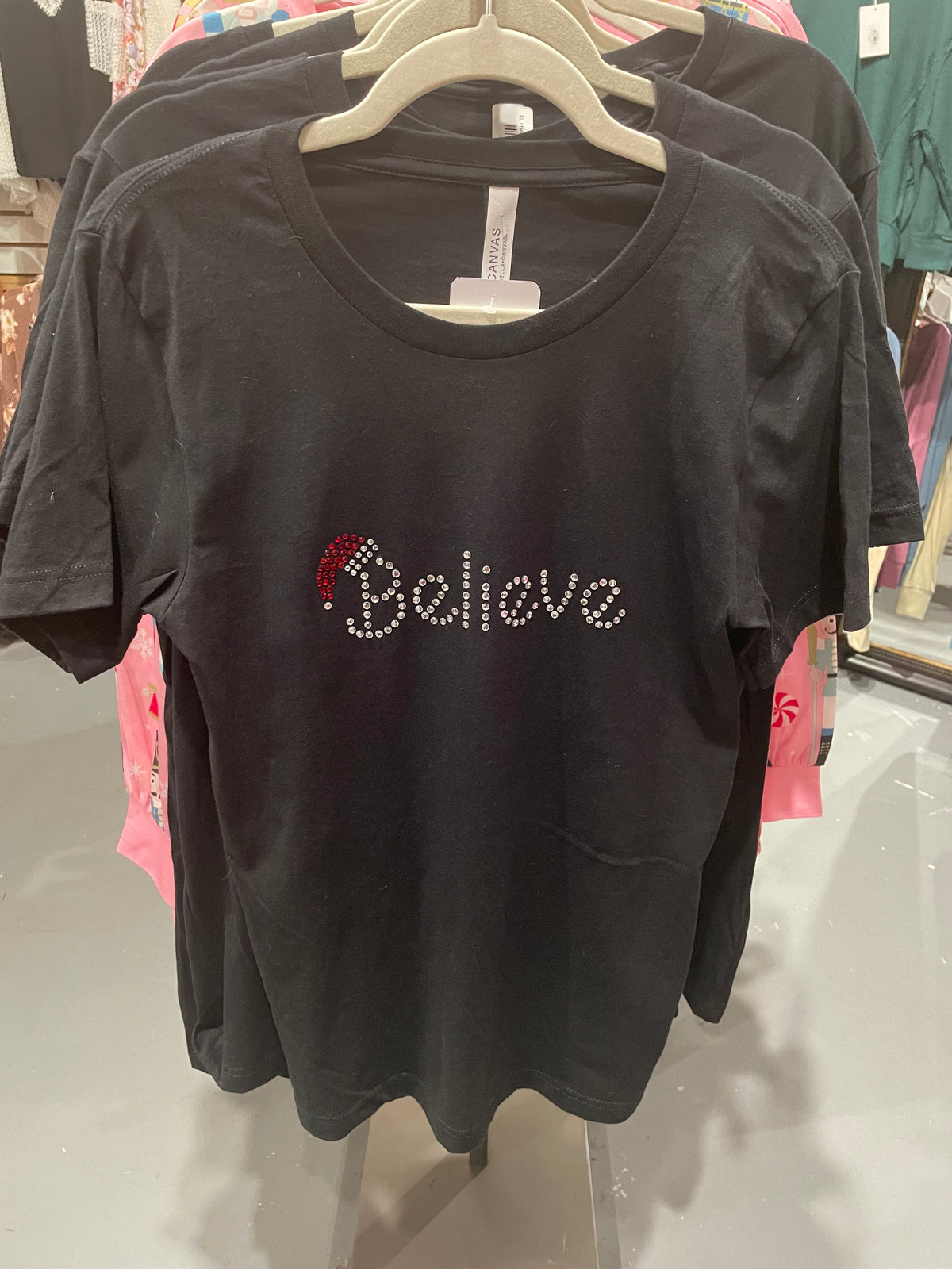 Believe Rhinestone Tee