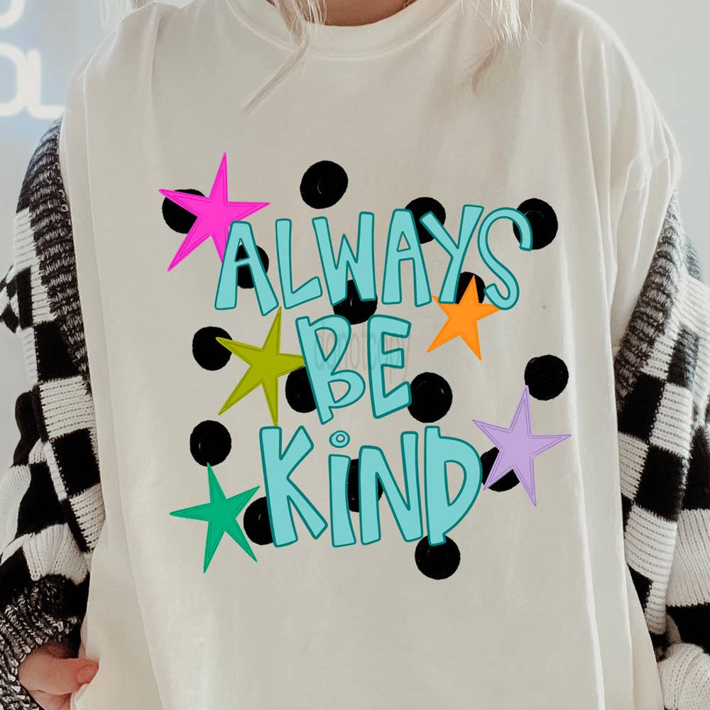 Trendy Transfers - Retro Always Be Kind DTF Heat Transfer - Youth