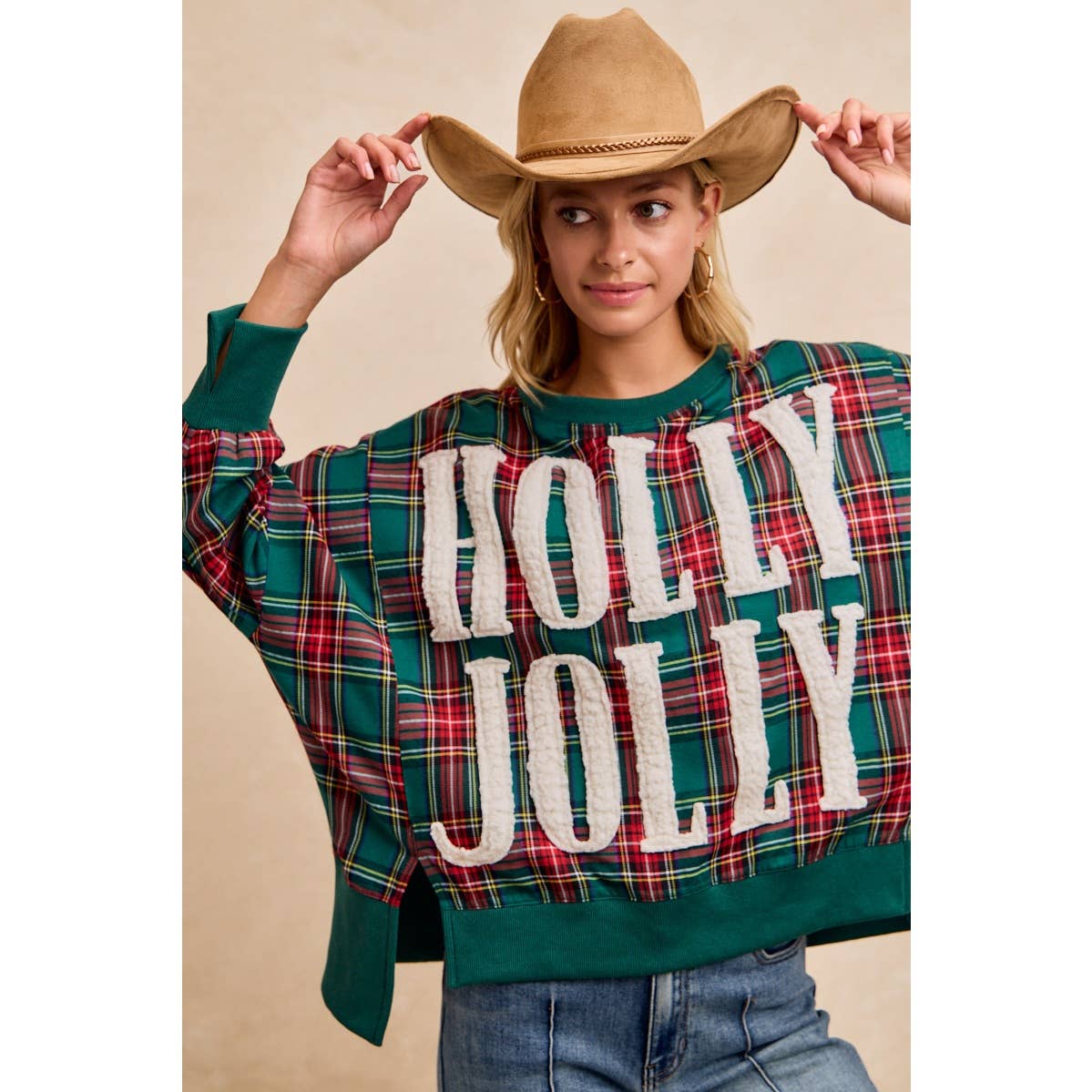HOLLY JOLLY Oversized Top