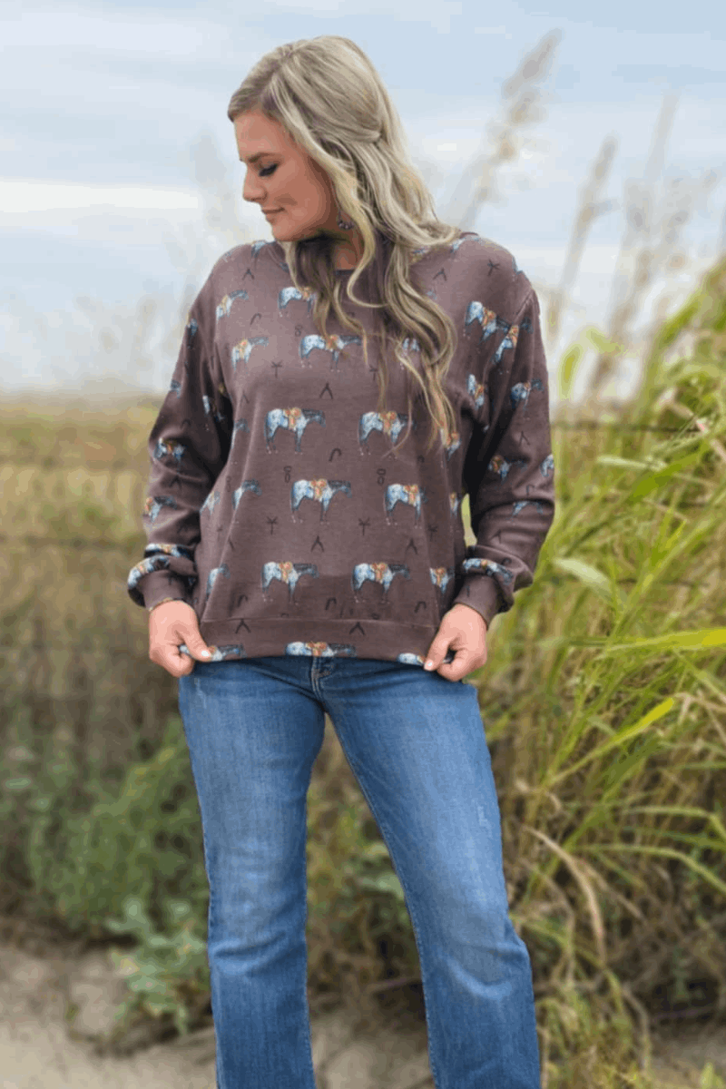 Blue Roan Sweatshirt
