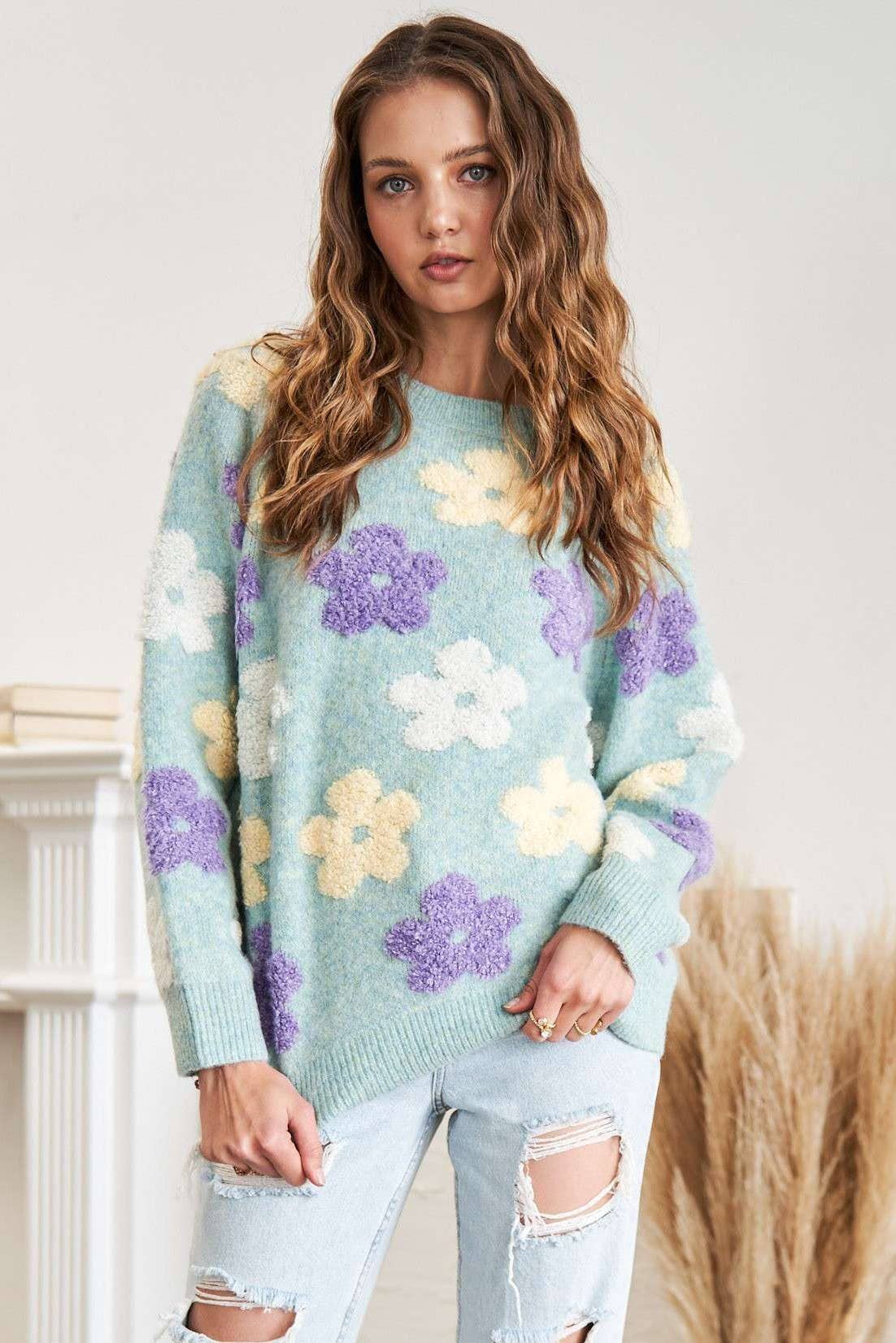 Flower Pop Sweater