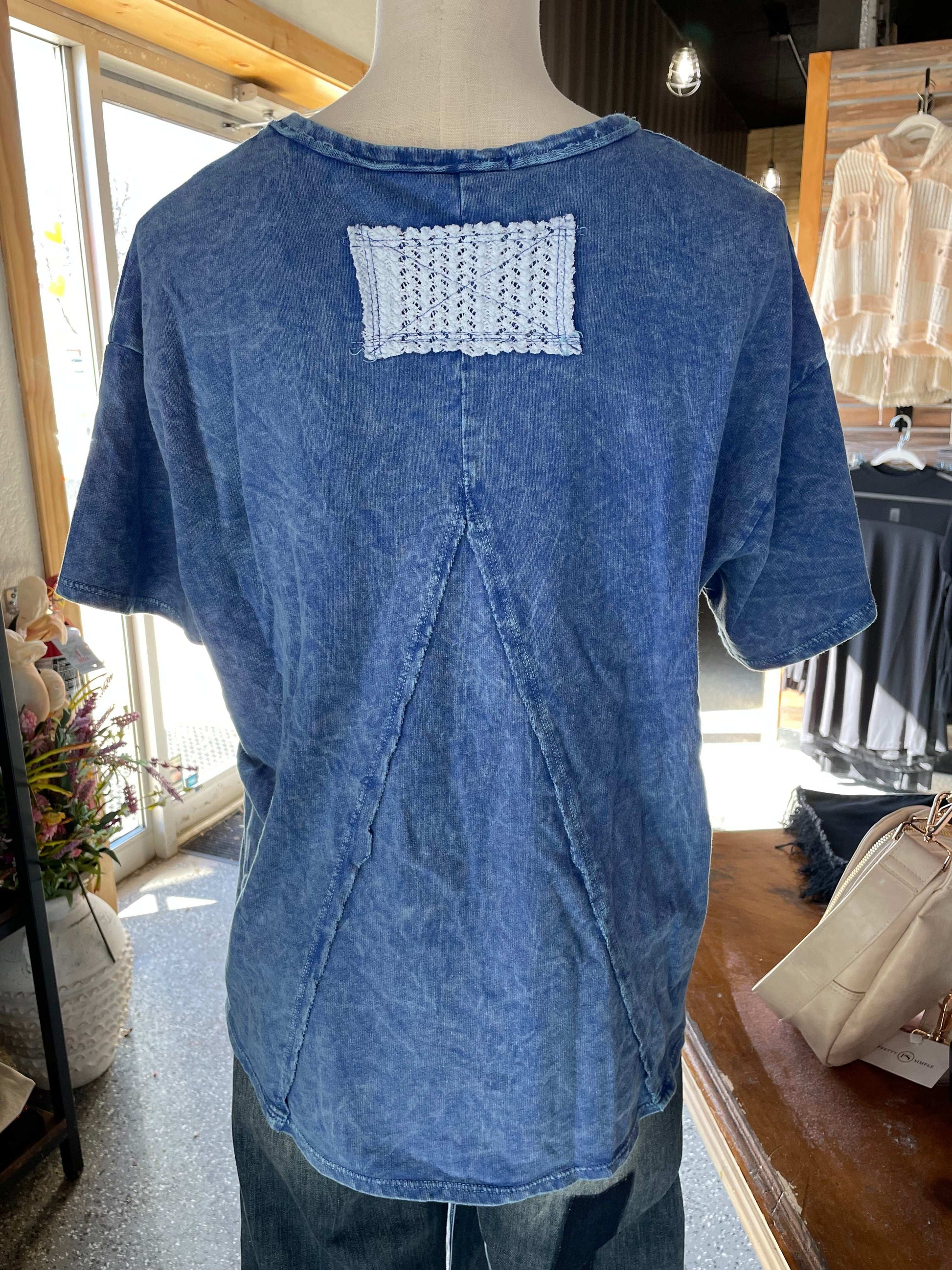 Mineral Washed Flower Shirt