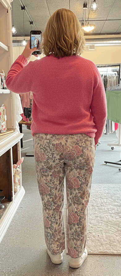 Vintage Floral Jeans