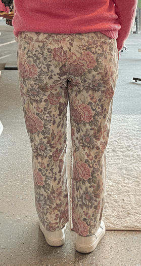Vintage Floral Jeans