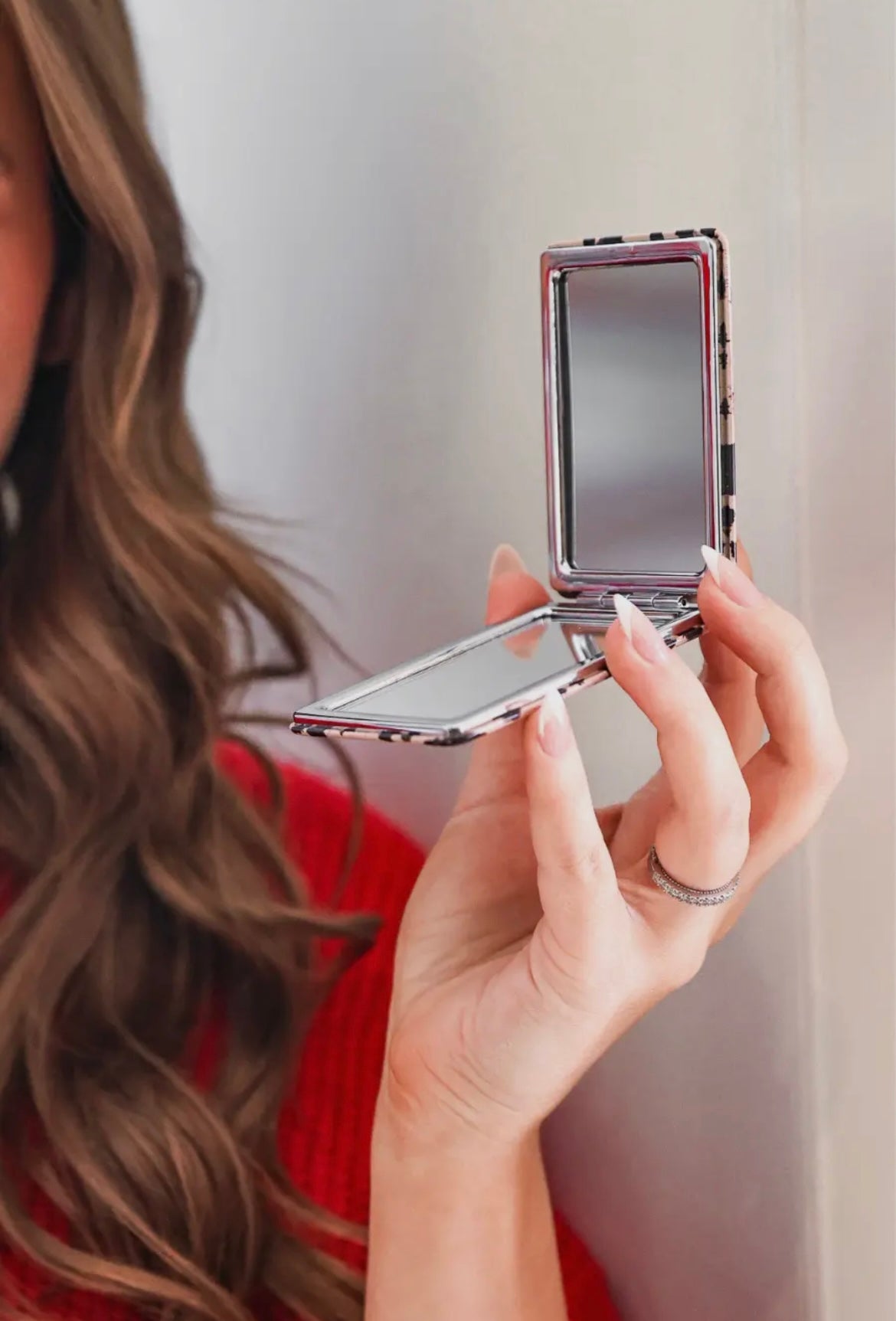 Compact Mirror - Leopard