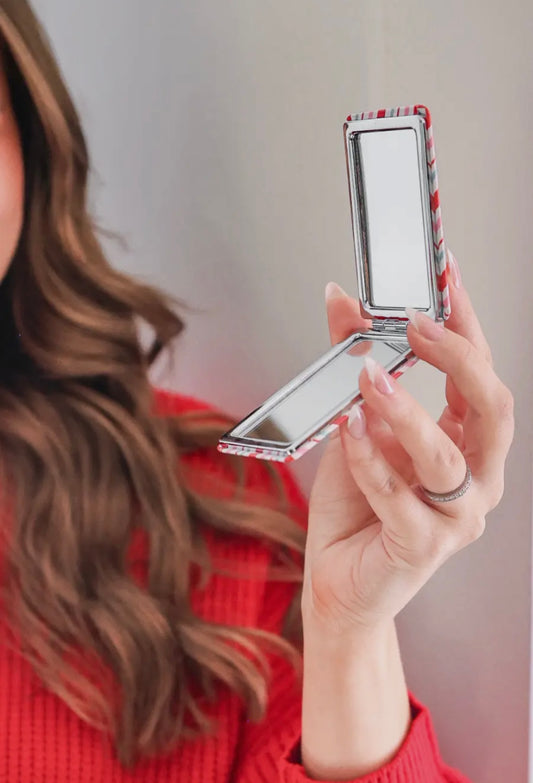 Compact Mirror - Candy Stripes