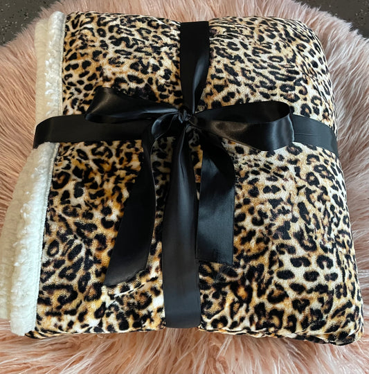 Leopard Sherpa Blanket
