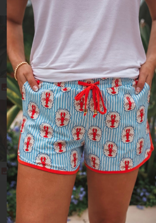 Regal Lobster Striped Shorts