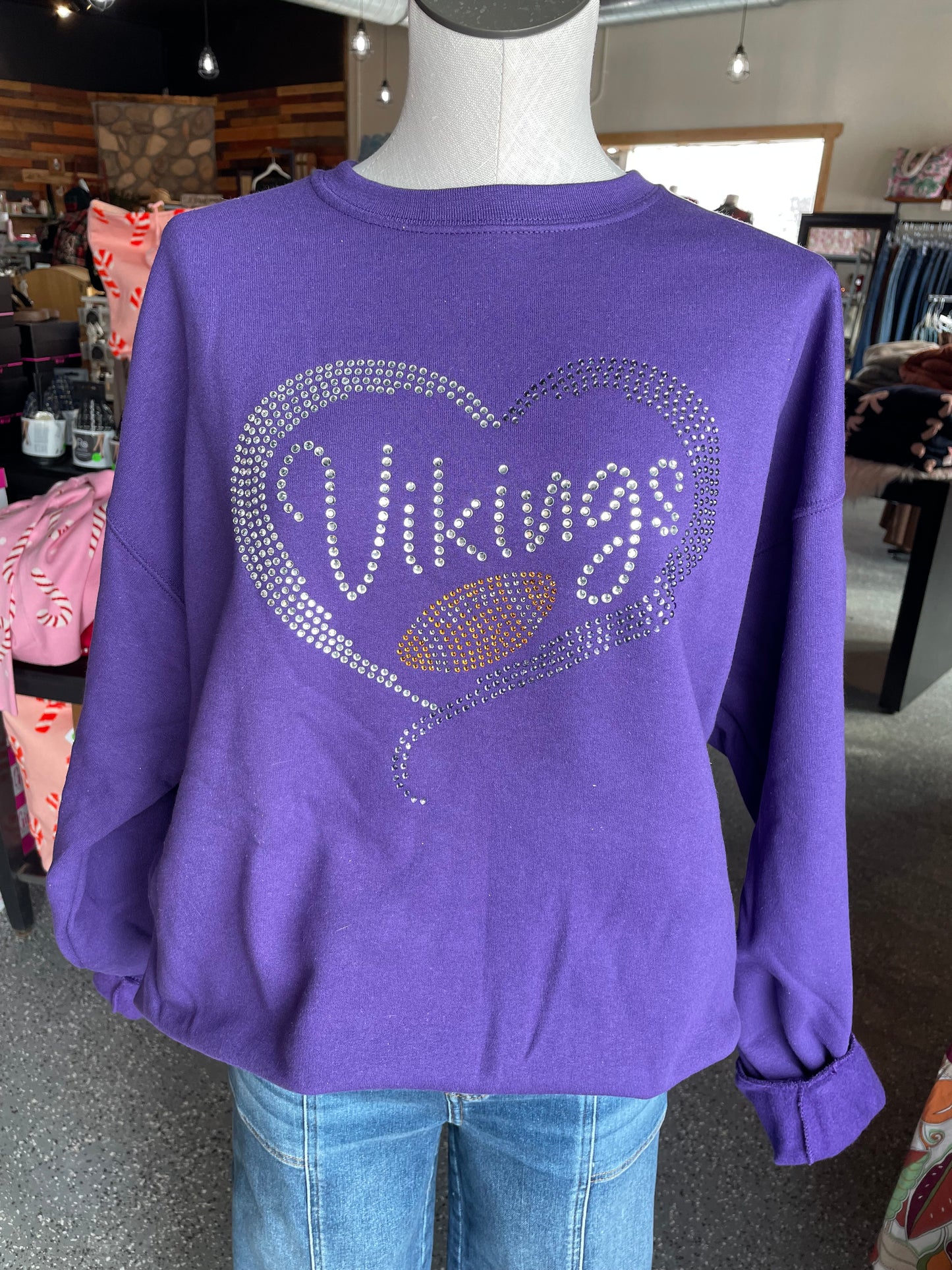 Rhinestone Vikings Sweatshirt