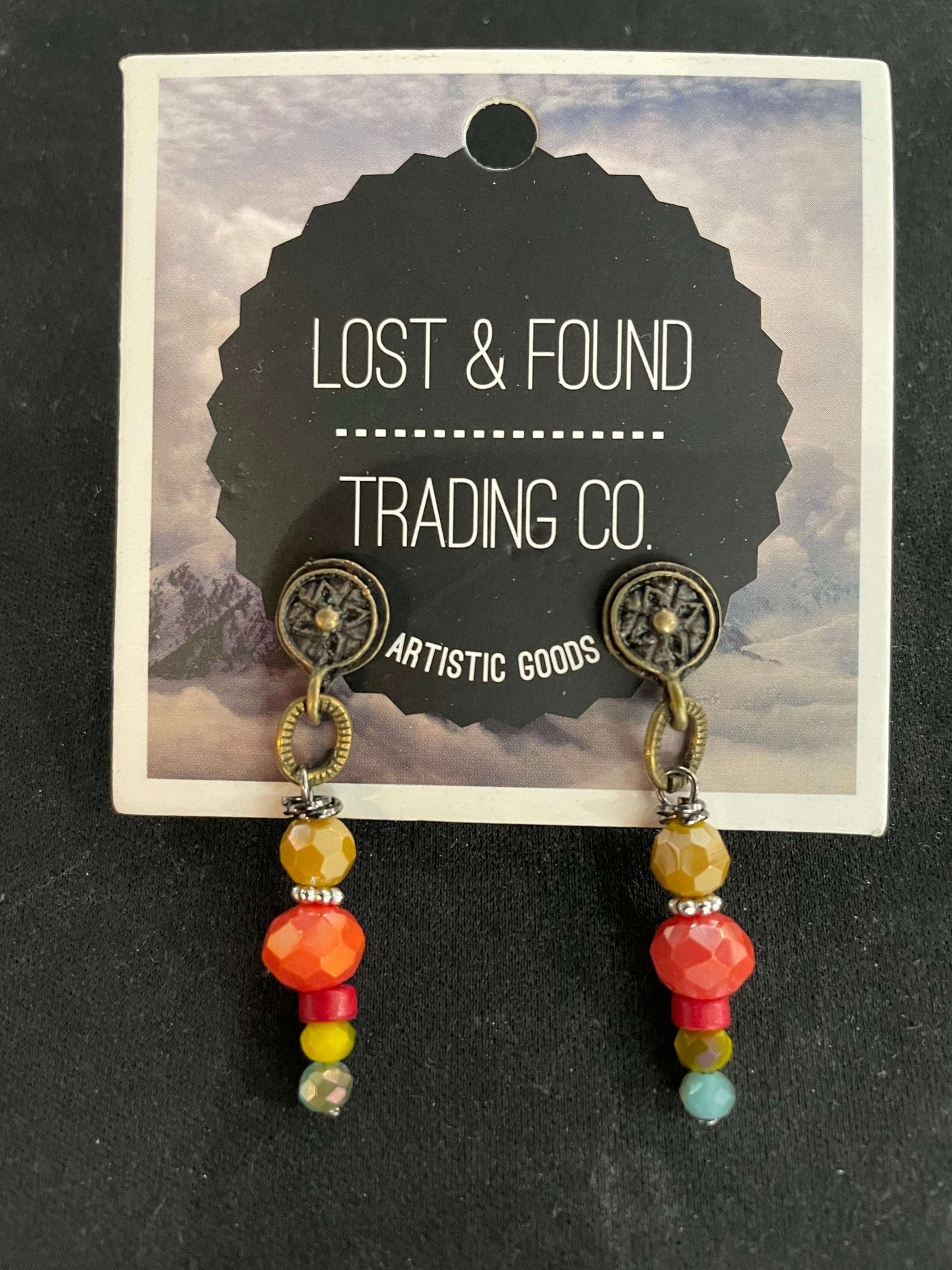Beaded Bronze Post Earring - Style Junkie Boutique