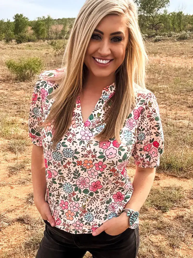 Bloom Floral Top - Style Junkie Boutique