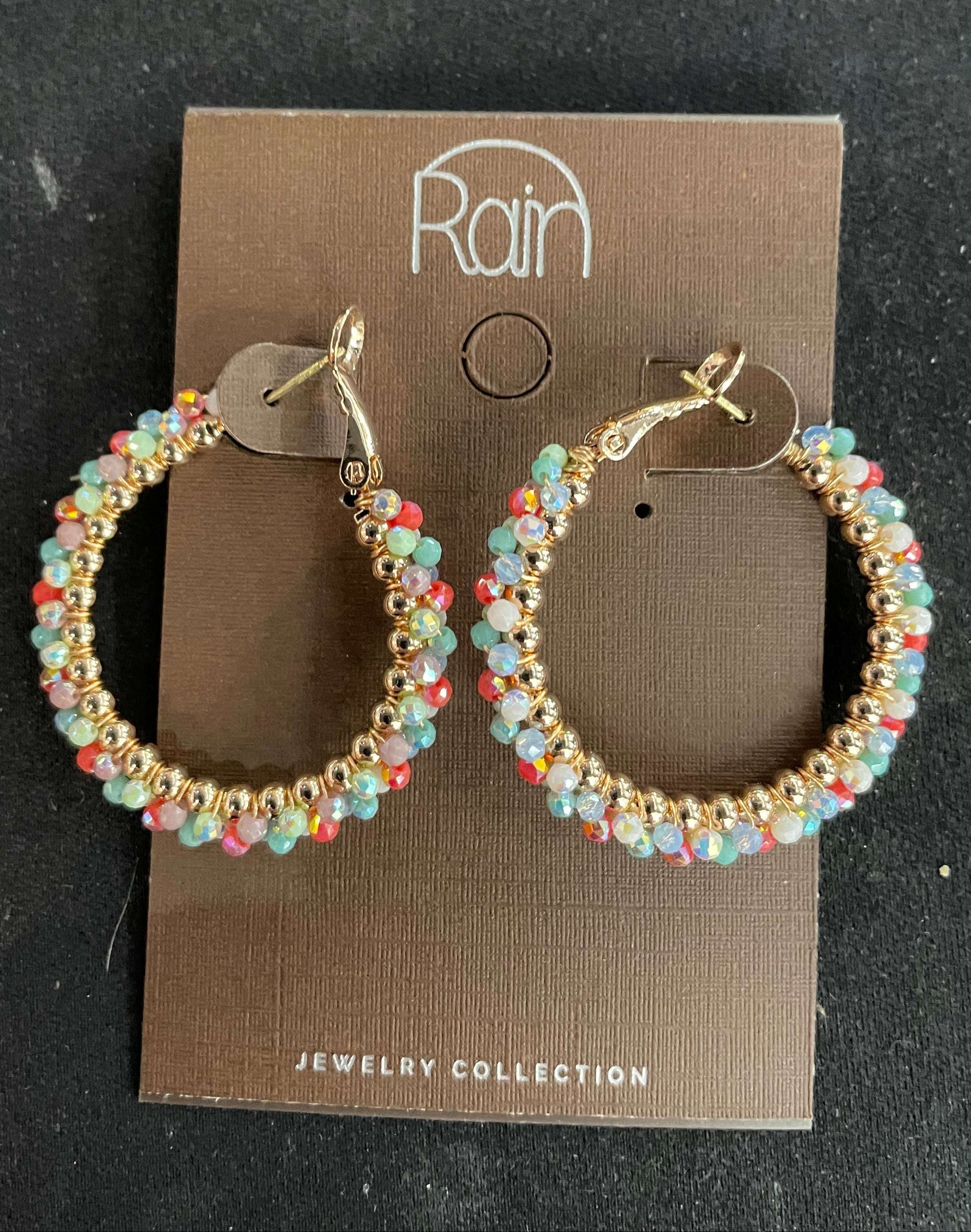 Bead Edge Hoop Earrings - Style Junkie Boutique