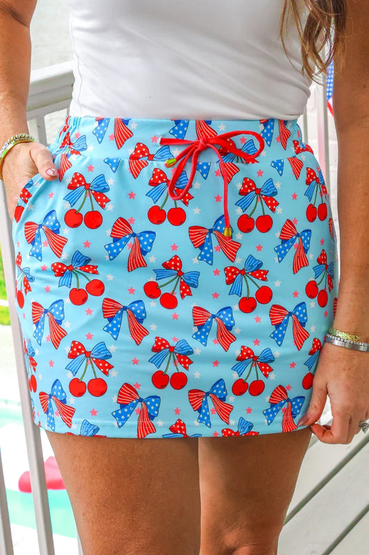 All American USA Cherry Skort