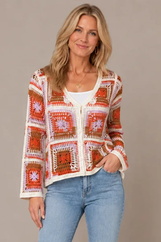 Crochet Granny Square Cardi