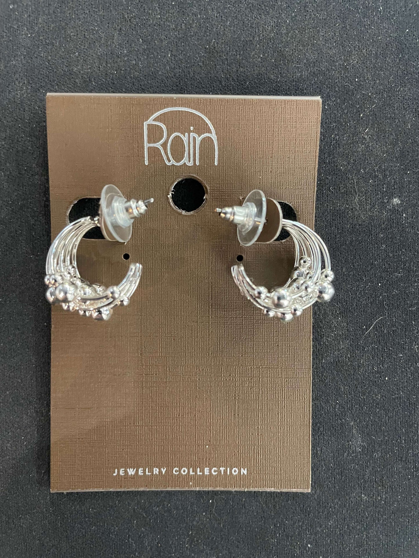 Beaded Silver Post Hoop - Style Junkie Boutique
