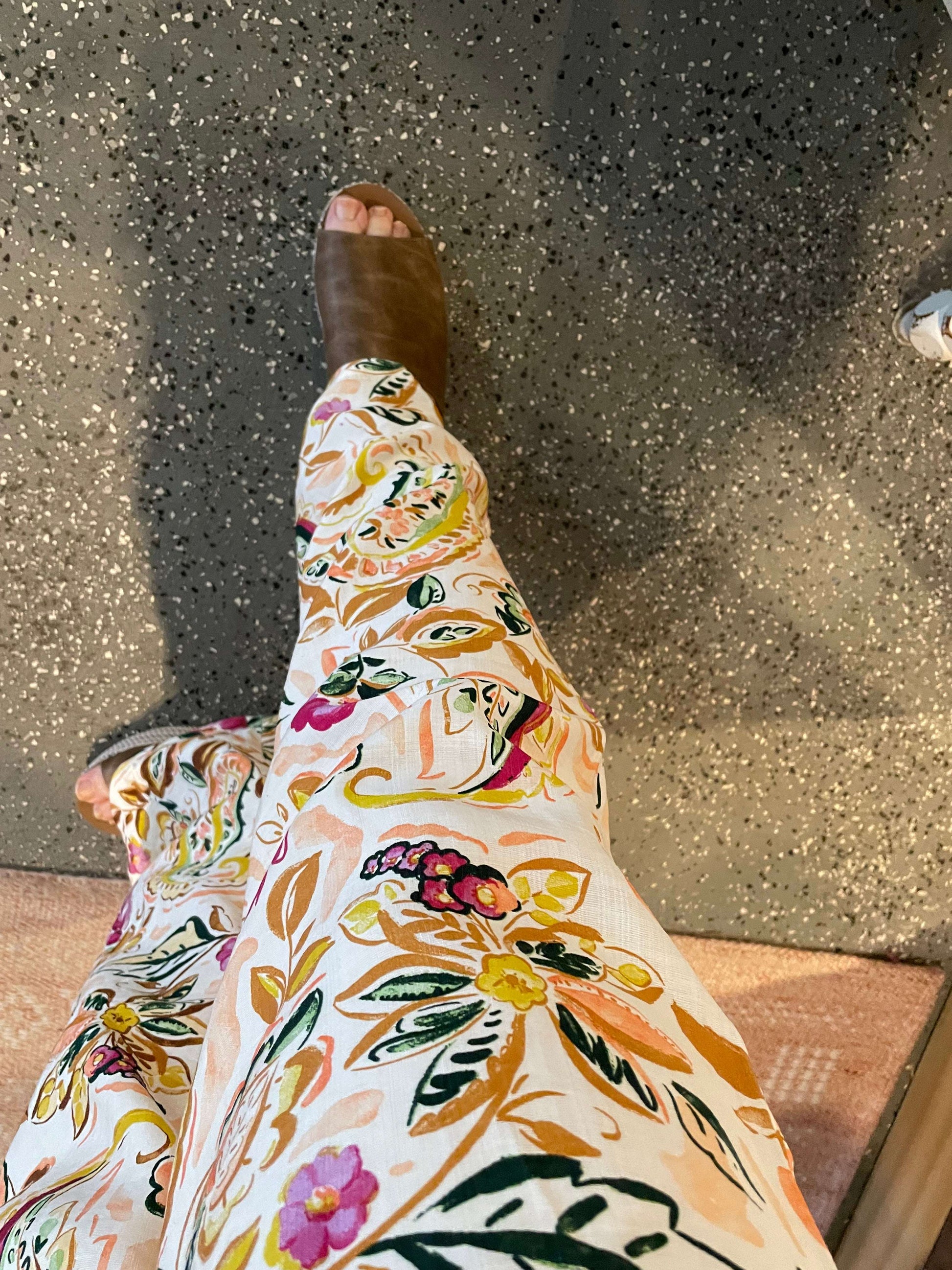 Paisley Wide Leg Pant
