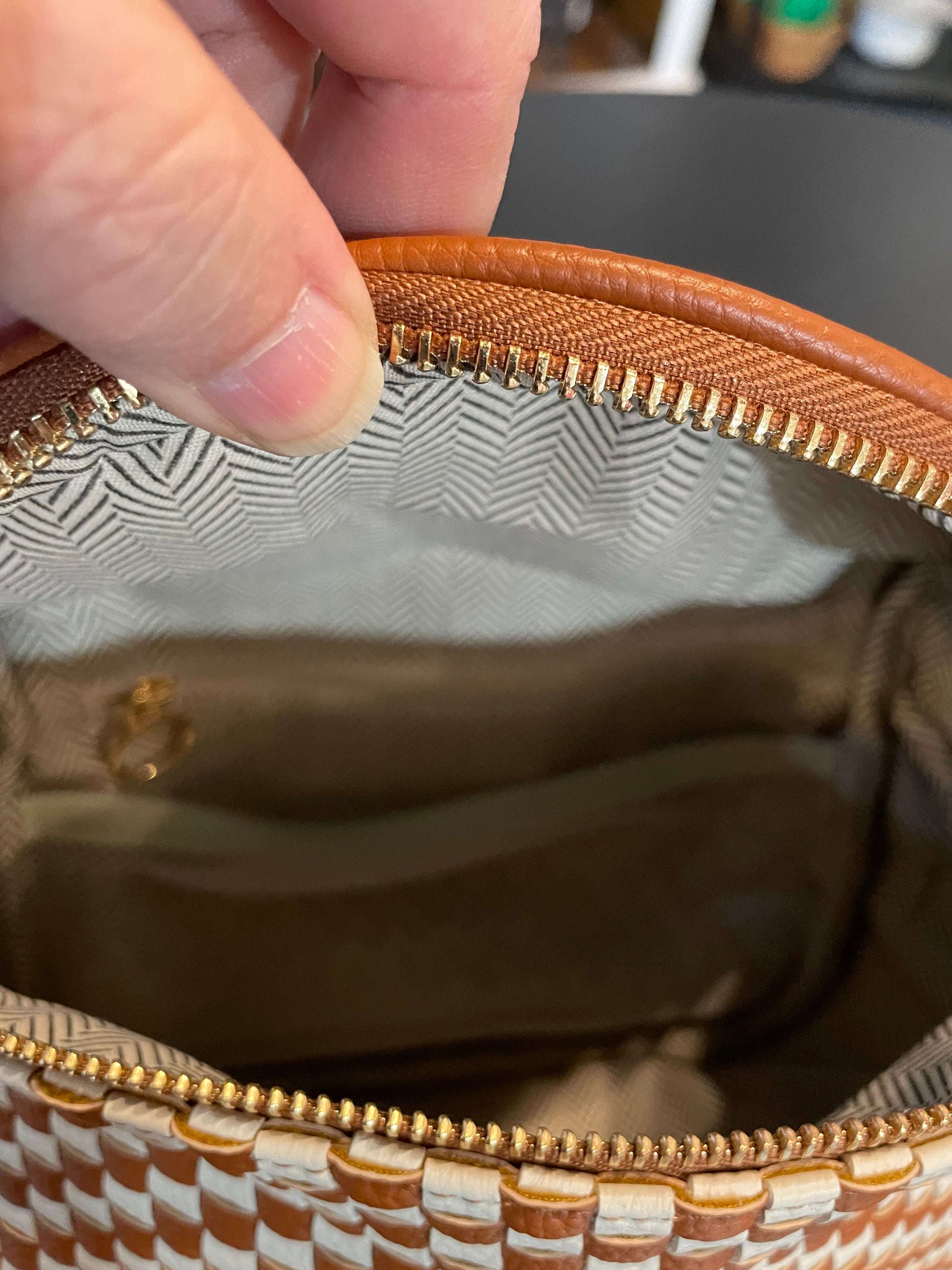 Brown Checker Purse