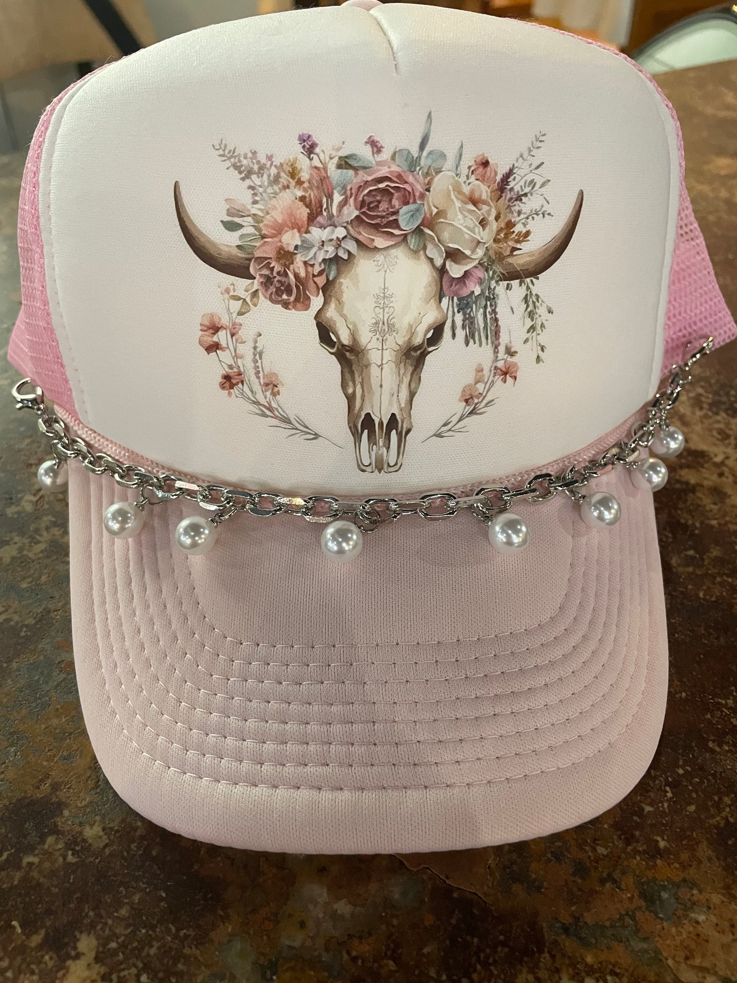 Western Skull Trucker Hat